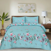 SKYBLUE KING BED SHEET SET NS#-13