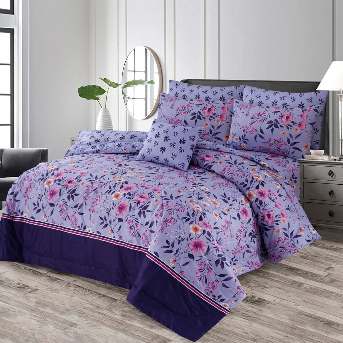 THEODORE SUMMER KING COMFORTER SET – 7 PCS #NS-005
