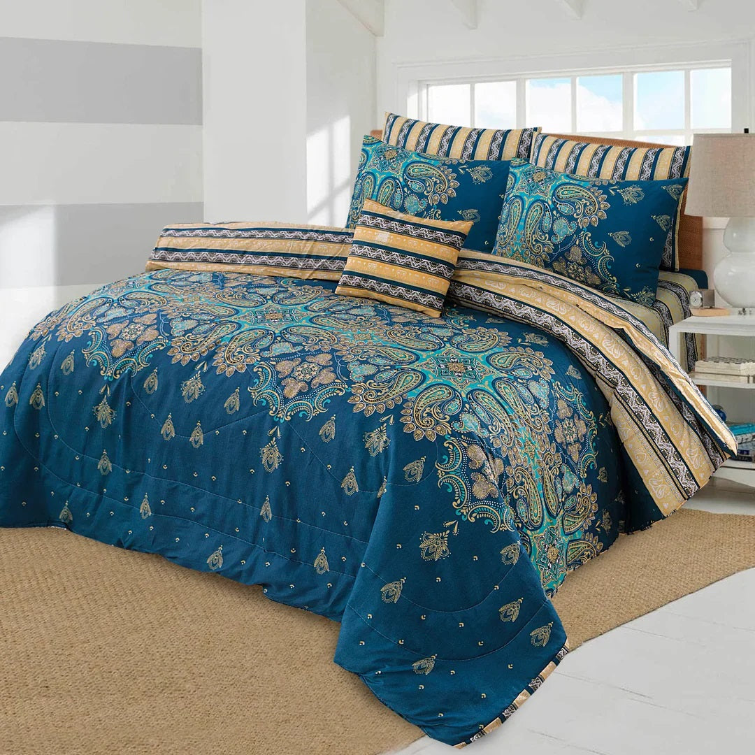 SOPHIA SUMMER KING COMFORTER SET – 7 PCS #NS-023