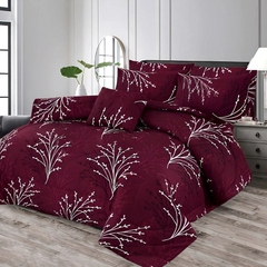 RED ASH SUMMER KING COMFORTER SET – 7 PCS #NS#44