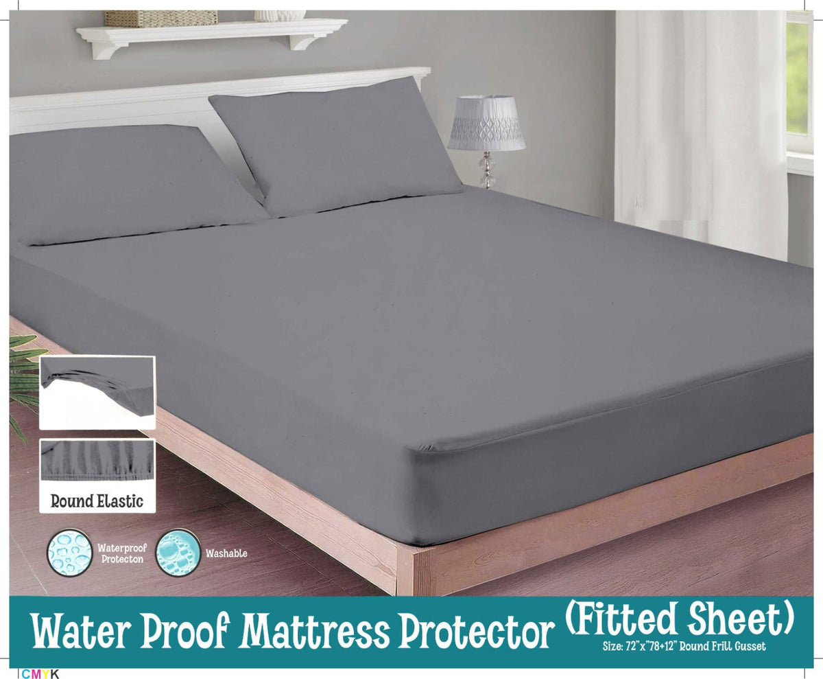 GRAY WATERPROOF MATTRESS PROTECTOR/=NS006