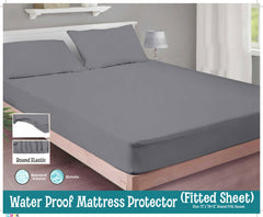 GRAY WATERPROOF MATTRESS PROTECTOR/=NS006