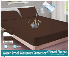 LIGHT BROWN WATERPROOF MATTRESS PROTECTOR/=NS005