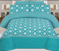 AQUA CYAN SUMMER KING COMFORTER SET – 7 PCS#NS#-038