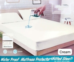 CREAM WATERPROOF MATTRESS PROTECTOR/=NS002