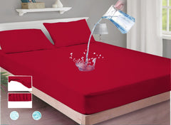 RED WATERPROOF MATTRESS PROTECTOR/=NS003