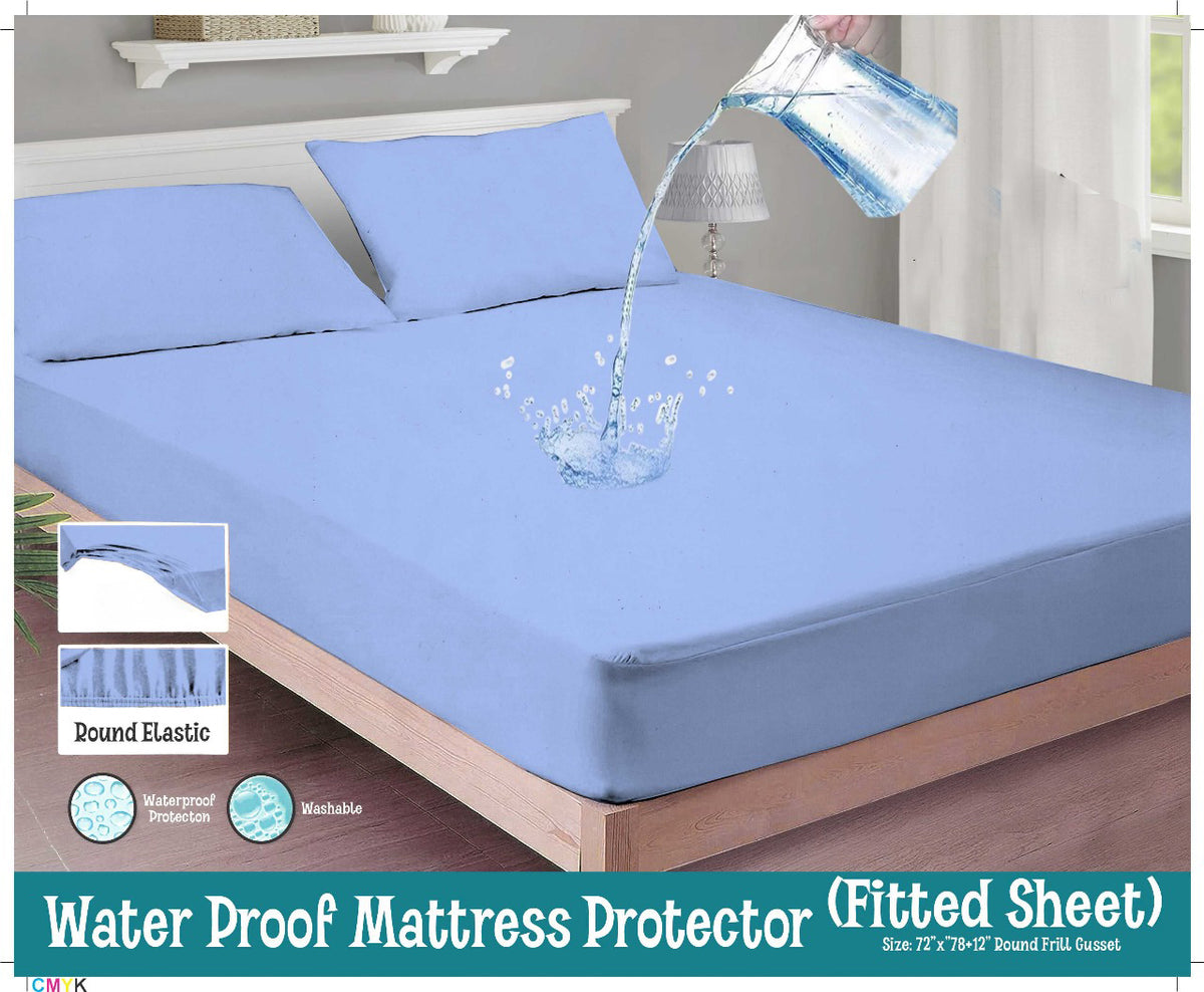 CYAN WATERPROOF MATTRESS PROTECTOR/=NS007