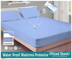 CYAN WATERPROOF MATTRESS PROTECTOR/=NS007