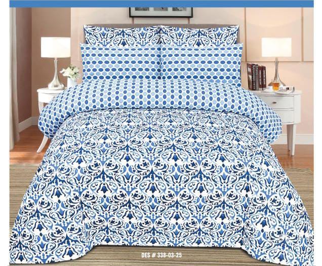 100% Pure Cotton King Size Bedsheet NB#30