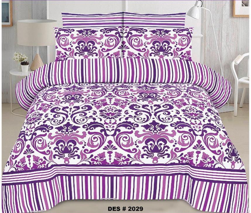 100% Pure Cotton King Size Bedsheet NB#001