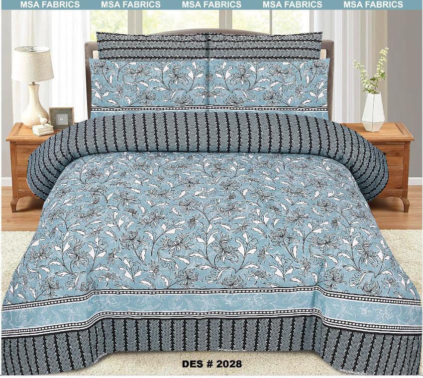 100% Pure Cotton King Size Bedsheet NB#24