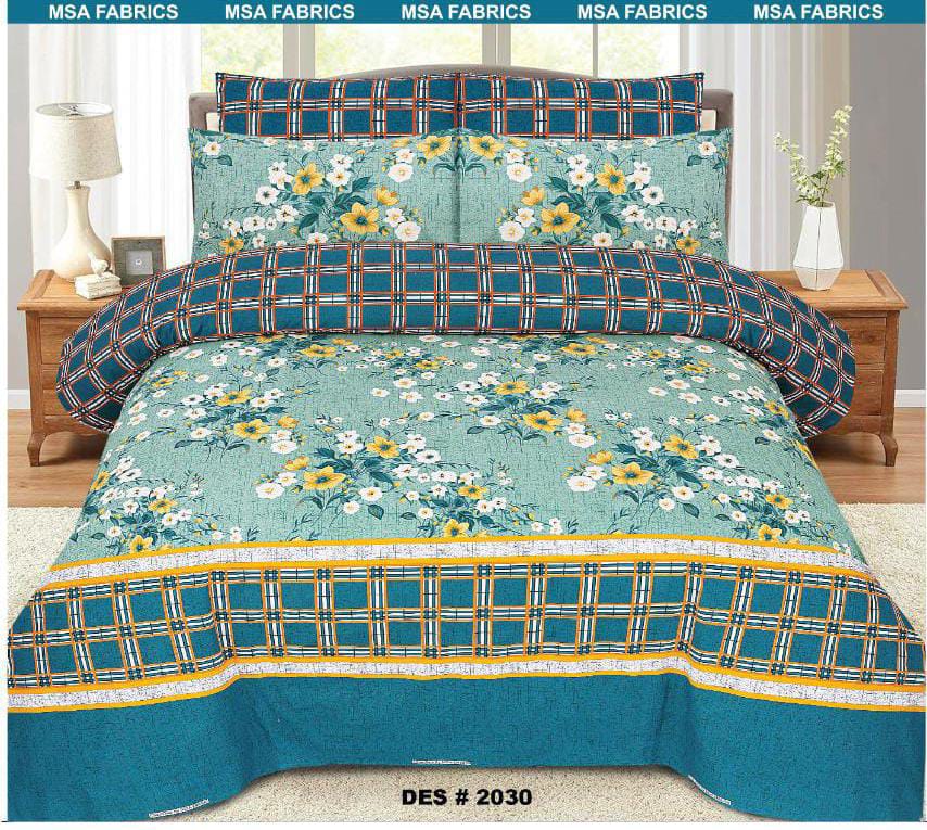 100% Pure Cotton King Size Bedsheet NB#23