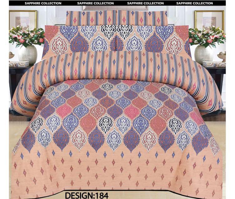 100% Pure Cotton King Size Bedsheet NB#009