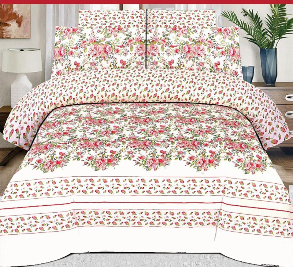 100% Pure Cotton King Size Bedsheet NB#007