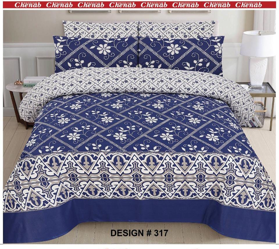 100% Pure Cotton King Size Bedsheet NB#005