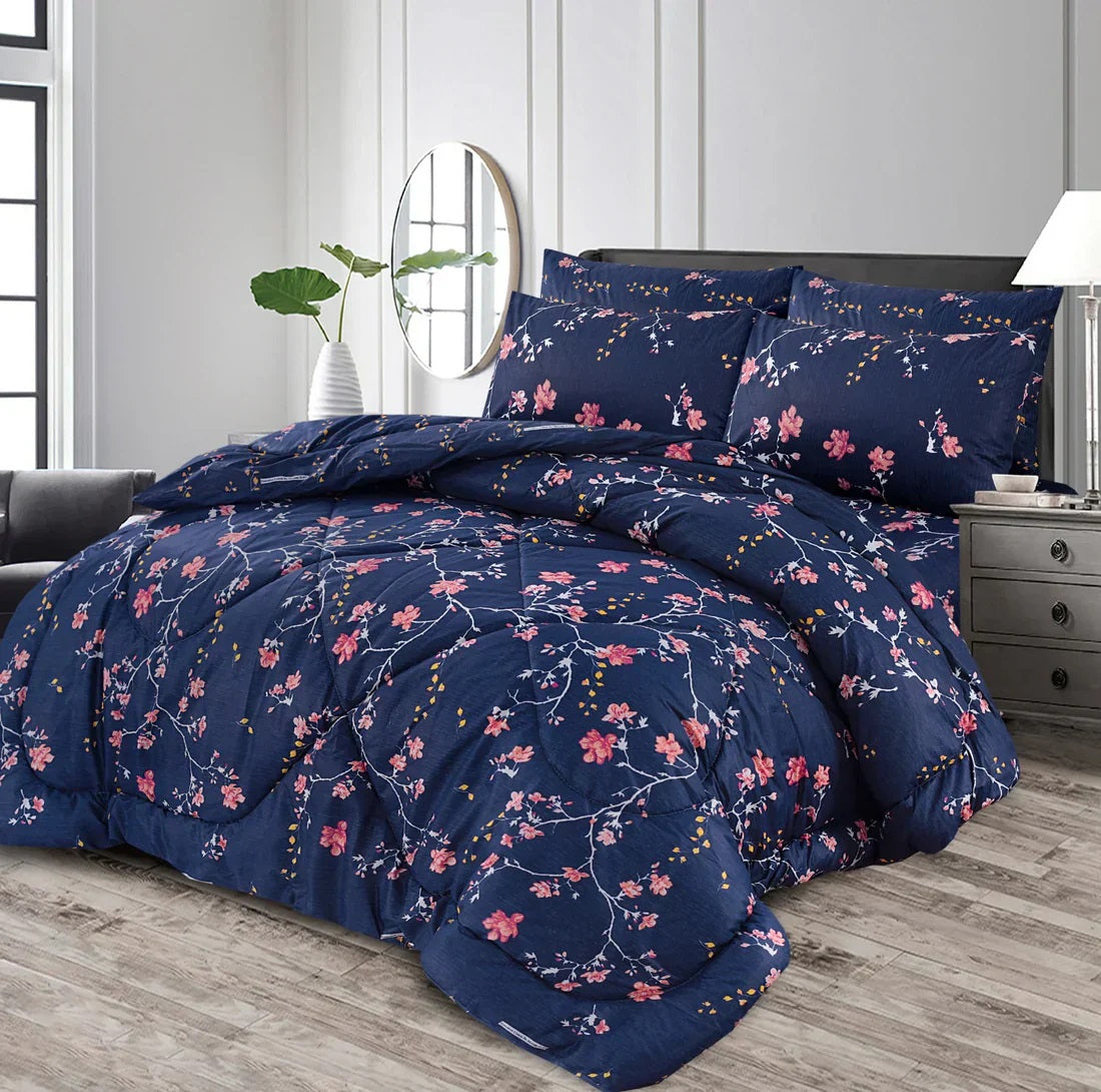 SWAN SUMMER KING COMFORTER SET – 7 PCS #NS-025