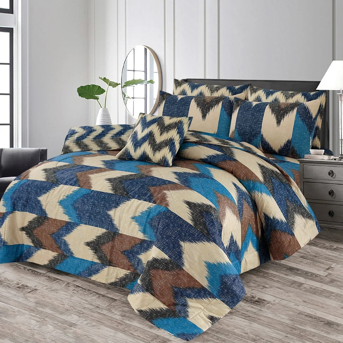 NISORA SUMMER KING COMFORTER SET – 7 PCS #NS-0096