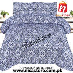 FILBERT 3PCS DIAMOND CRYSTAL BED SHEET KING SIZE/=NS001