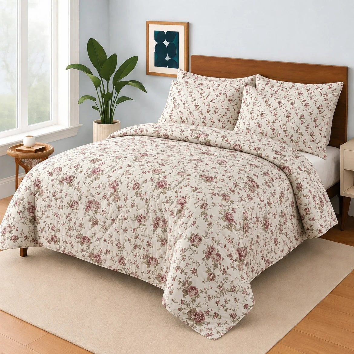 3 Pieces Bedsheet
