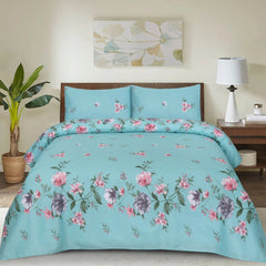 SKYBLUE KING BED SHEET SET NS#-13